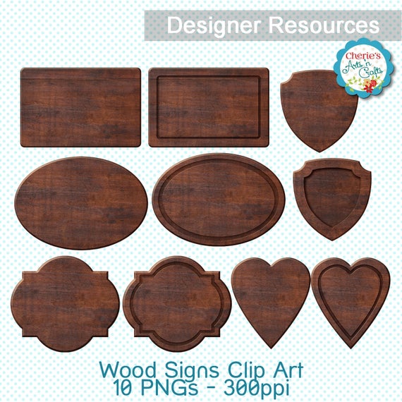 plaque clipart dark wood