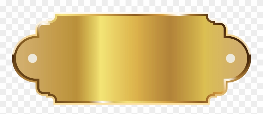 plaque clipart golden