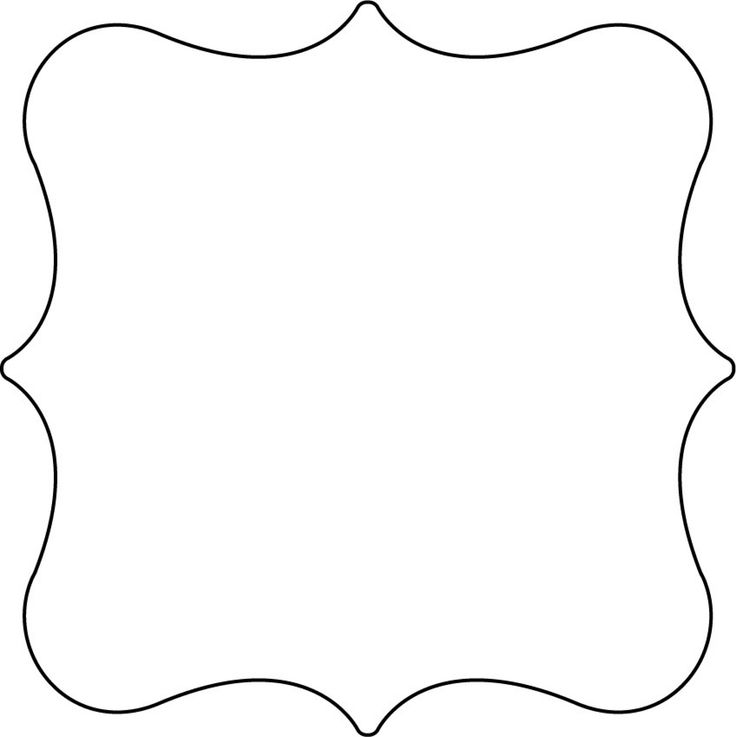 plaque clipart pretty shape