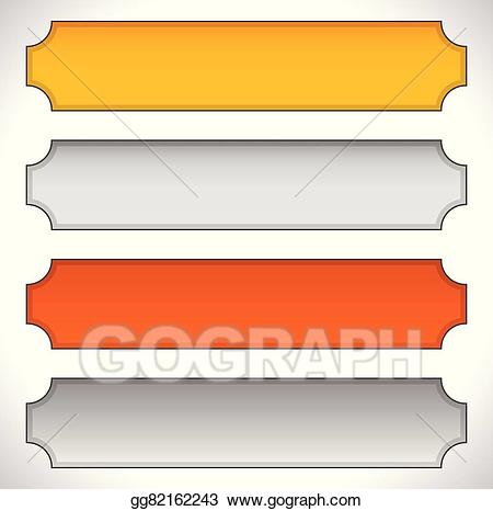 Plaque clipart silver plate. Vector illustration gold bronze