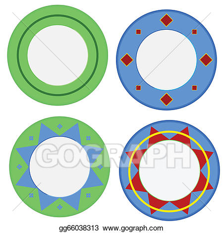 plate clipart colorful plate