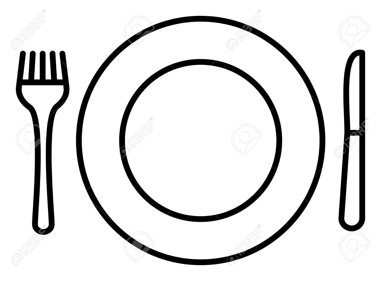 At getdrawings com free. Plate clipart line drawing