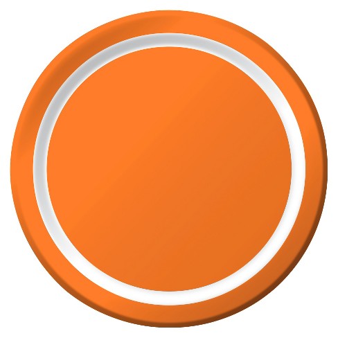 plate clipart orange