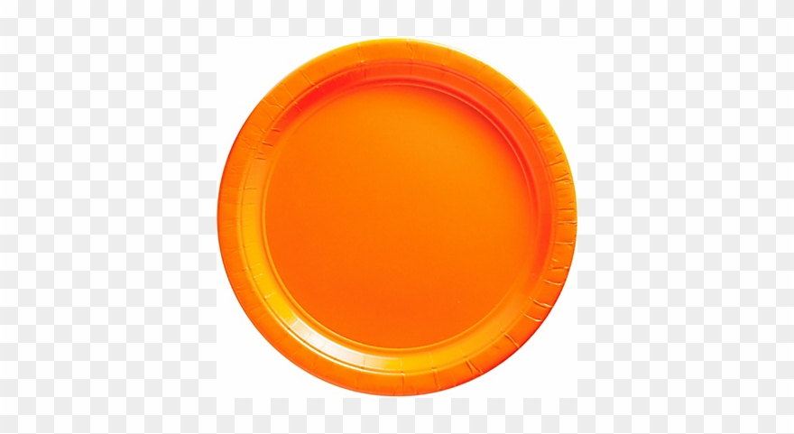 plate clipart orange