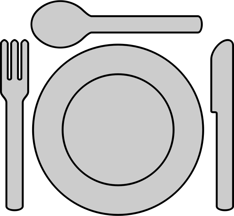 plate clipart place setting