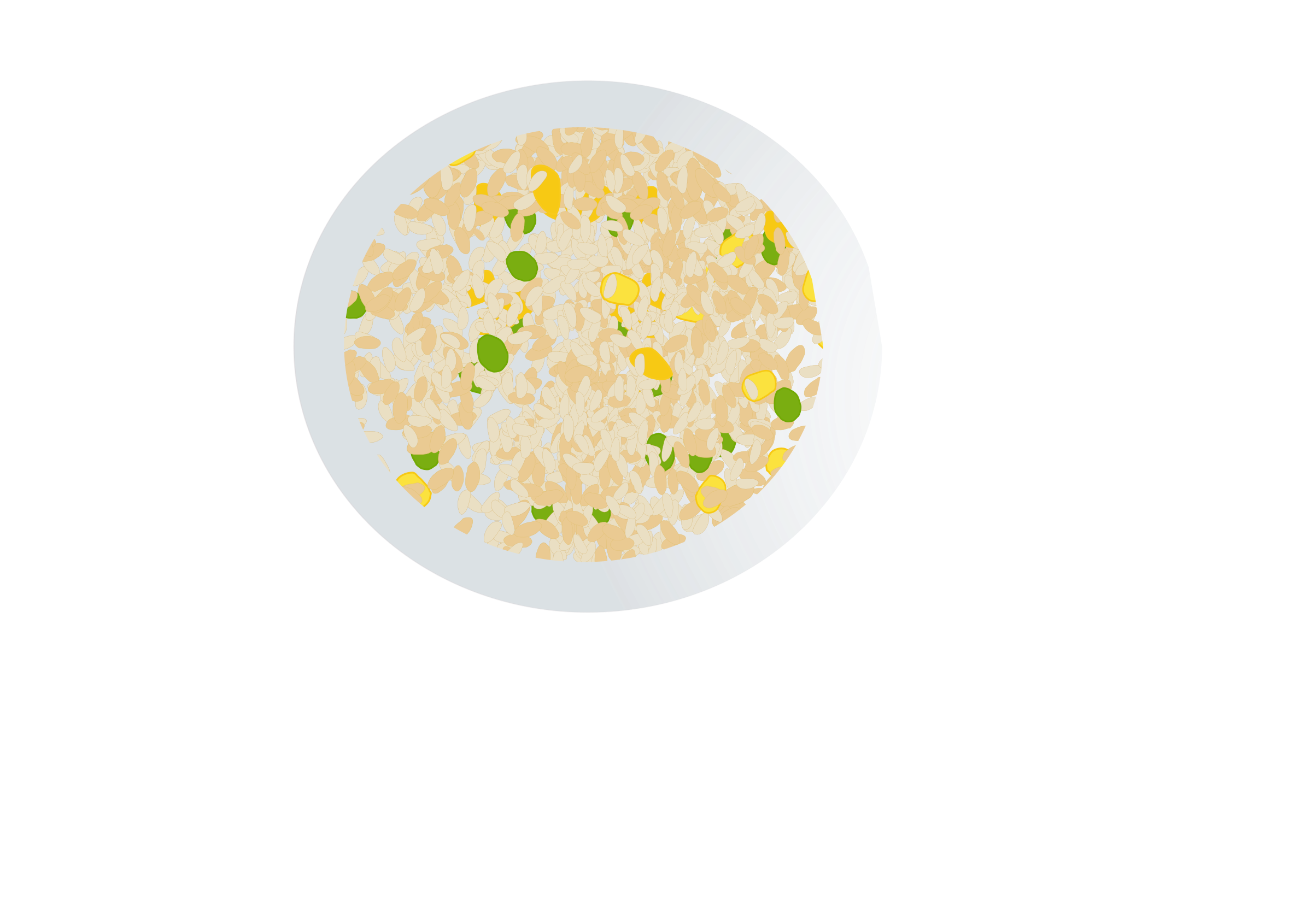 plate clipart plate rice
