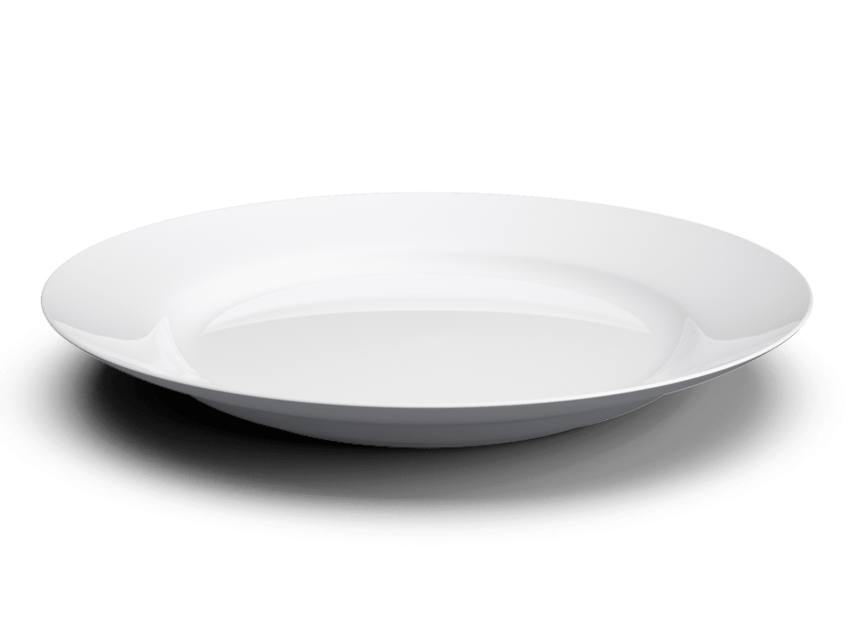 plate clipart white object