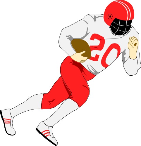 play clipart football guy