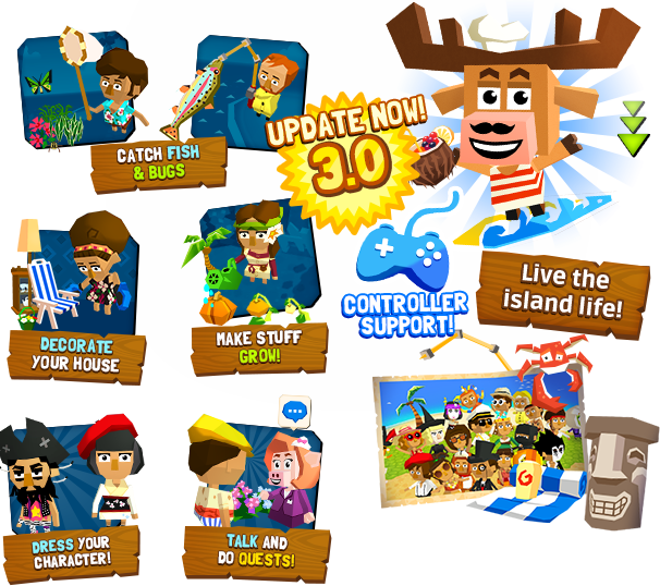 Castaway paradise town building. Play clipart pc game