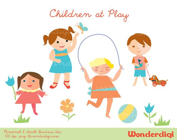 play clipart playful kid