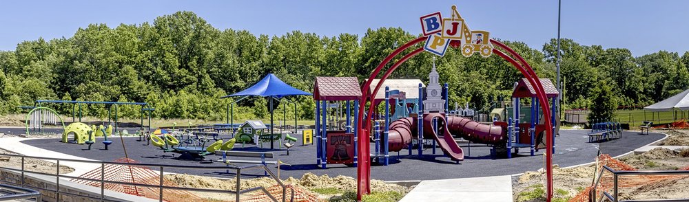 Playground clipart community park. Delran nj build jake