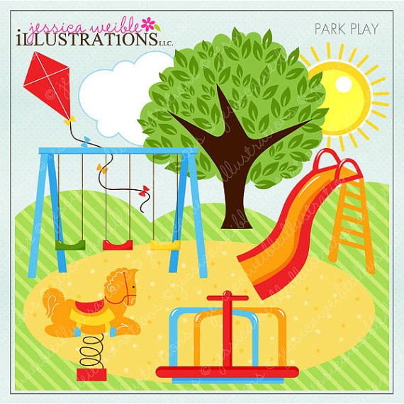 Clip art library . Playground clipart cute