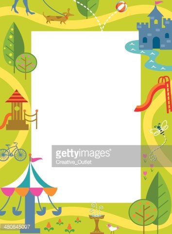 playground clipart frame