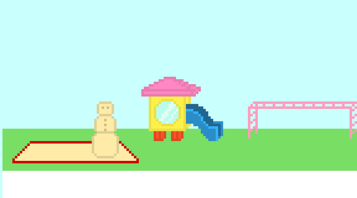 playground clipart pixel art
