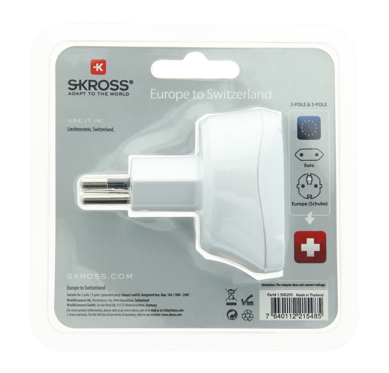 Europe to switzerland skross. Plug clipart charger