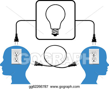 Plug clipart light. Vector art in people