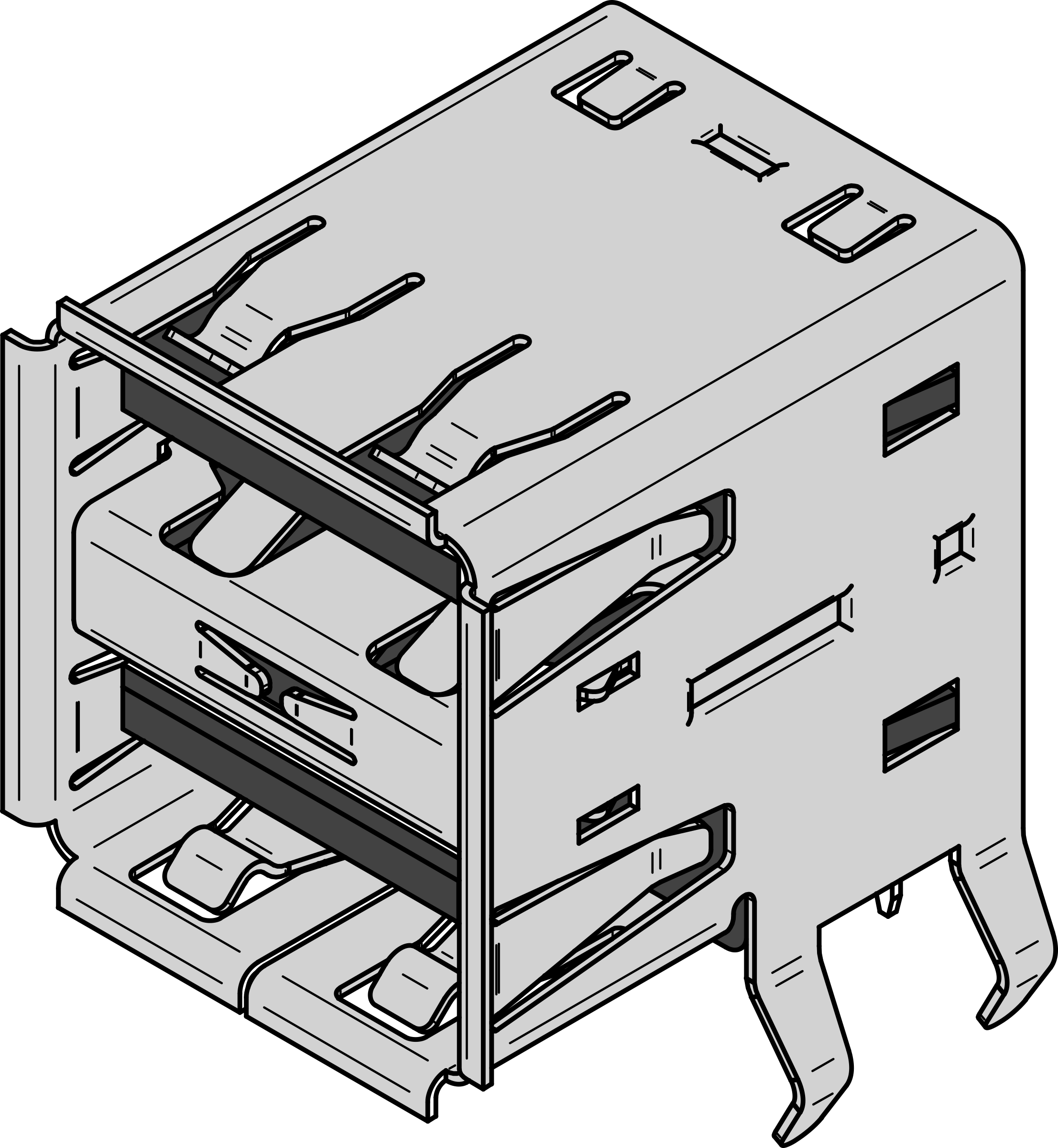 Plug clipart receptacle. Usb type a dual