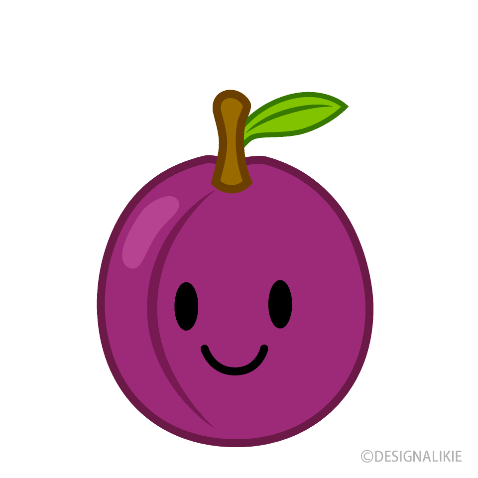 plum clipart cute