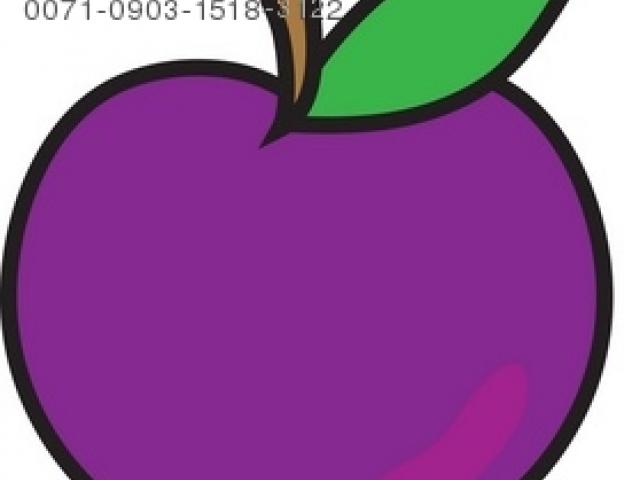 plum clipart purple apple