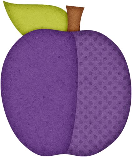 plum clipart purple apple