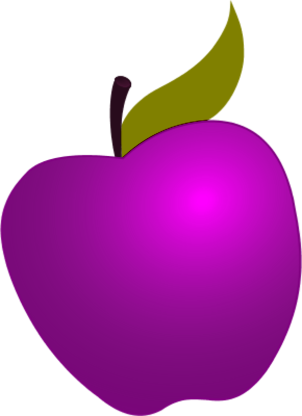 plum clipart purple apple