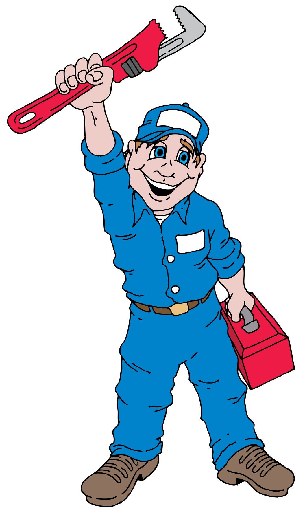 Plumber clipart cartoon. Free plumbing silhouette cliparts