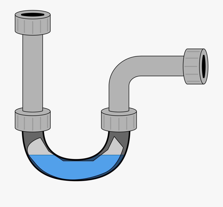 Drain trap transparent . Plumbing clipart drainage system