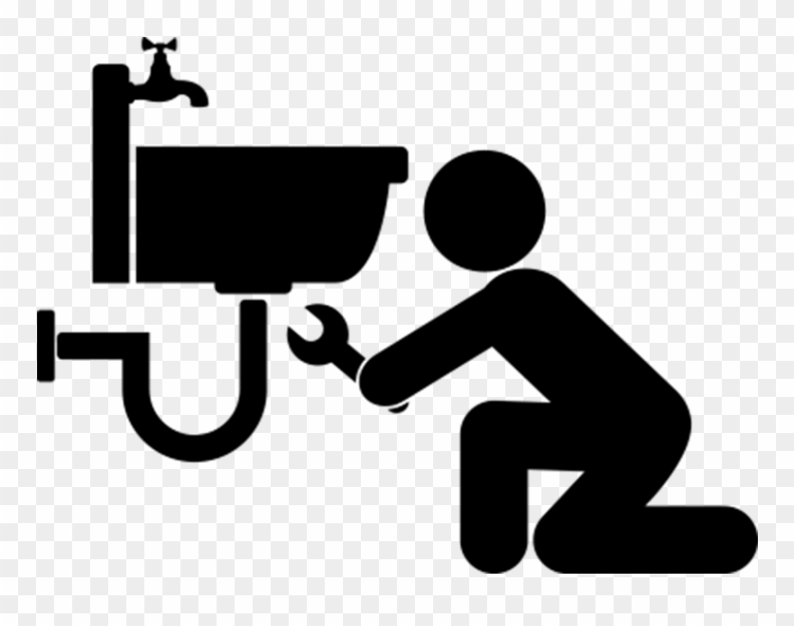 plumbing clipart black and white