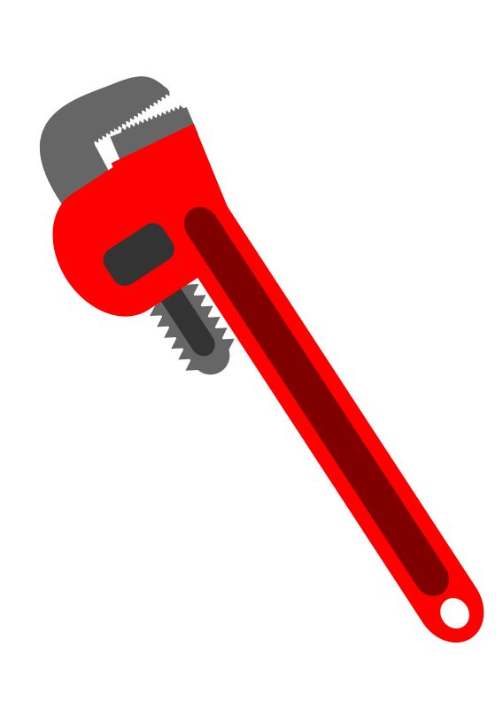 plumbing clipart crossed wrench