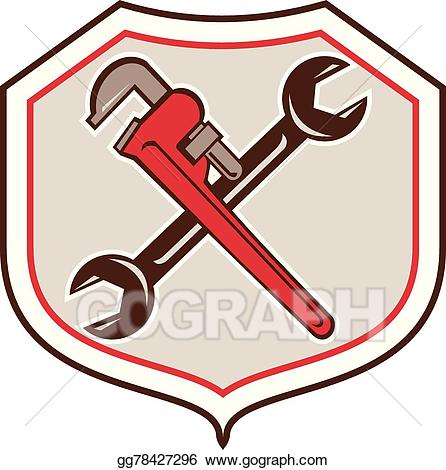 plumbing clipart wrench cross