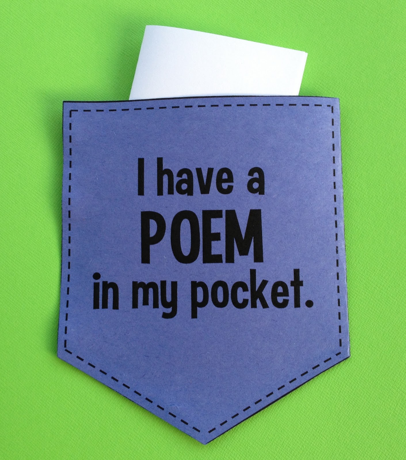 A poem in my. Pocket clipart poetry