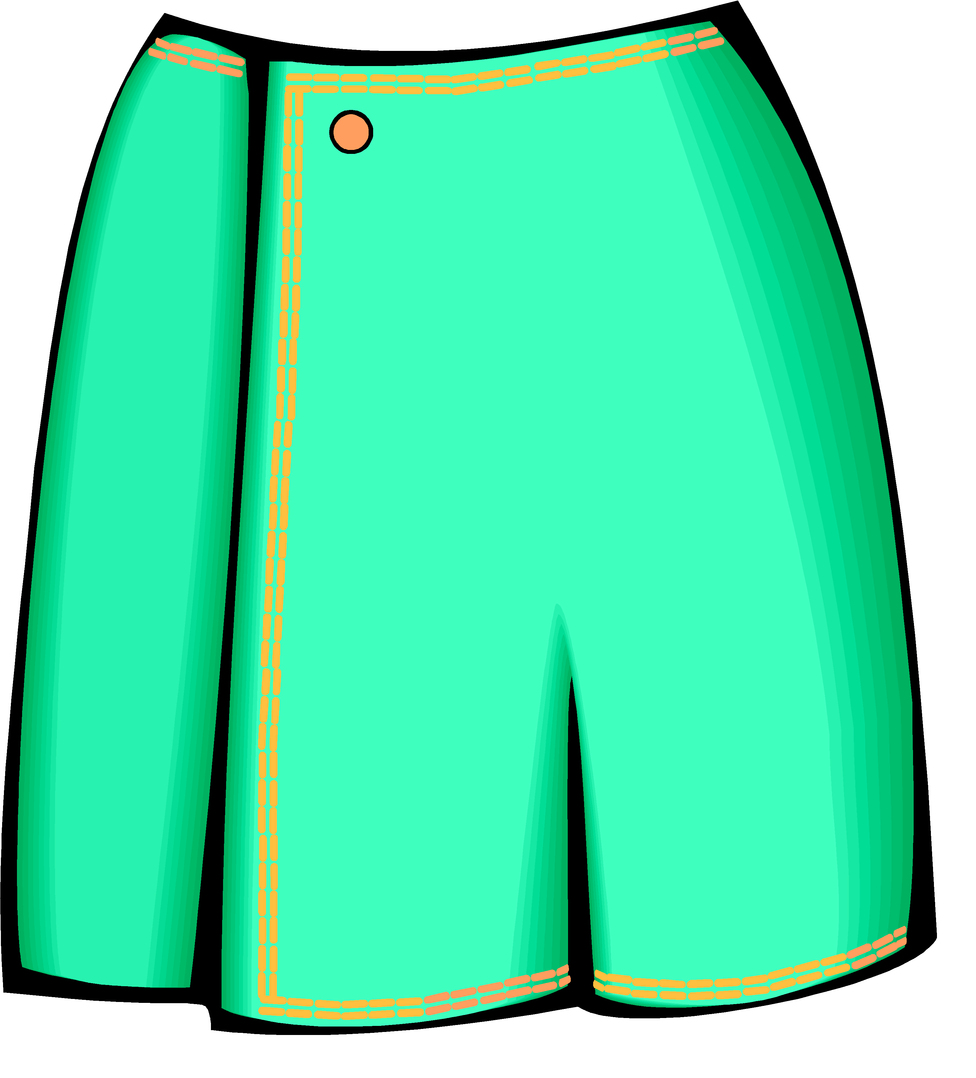 Short green shorts