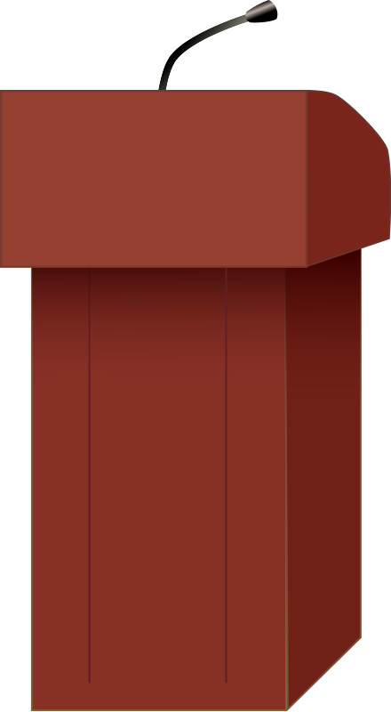 Speakers podium free hollywood. Win clipart open