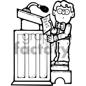 podium clipart kids