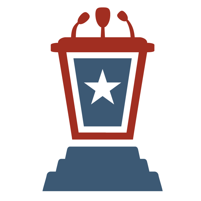 Podium clipart presidential. Donate to business advocacy