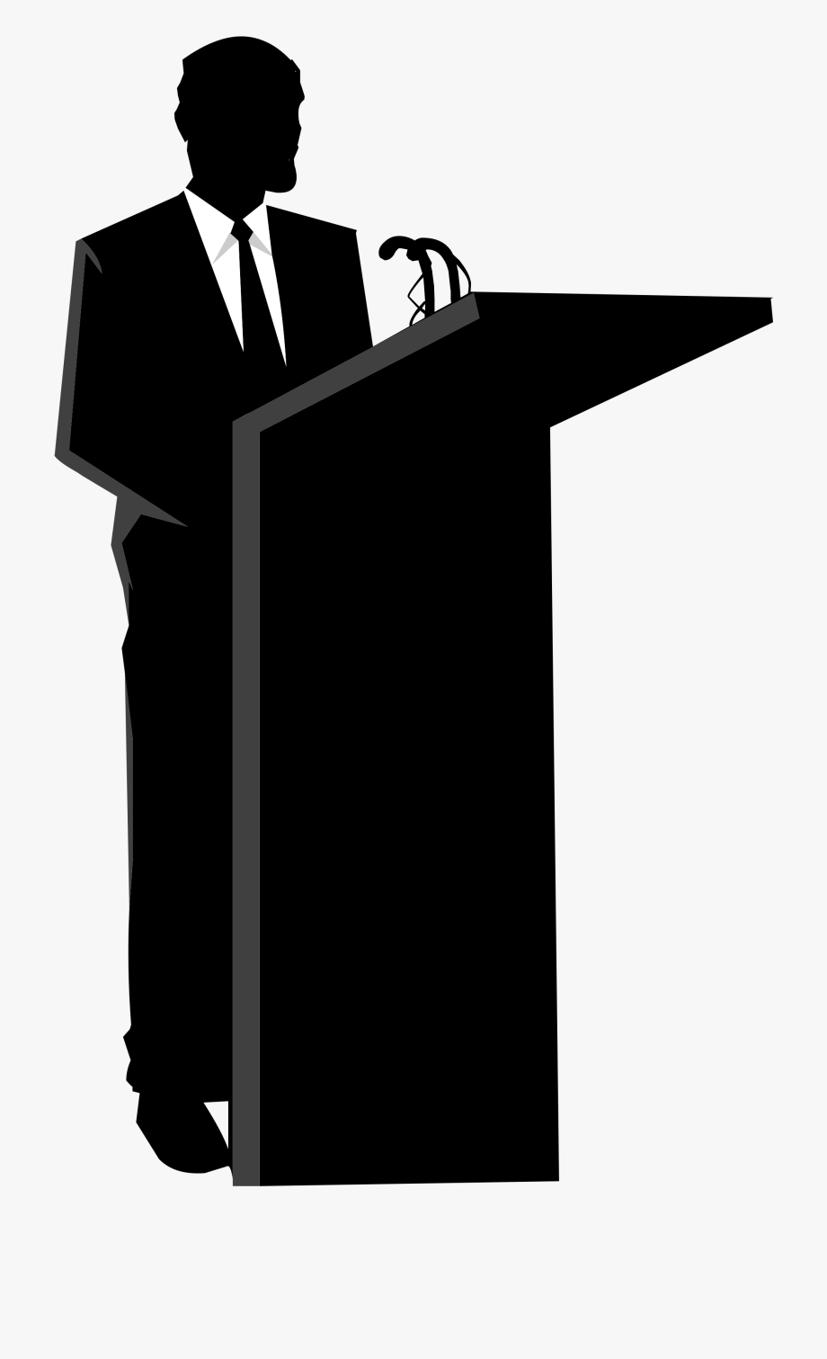 Person on a free. Podium clipart public speaking