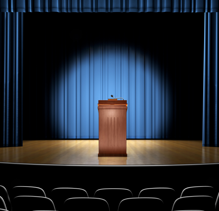 podium clipart stage