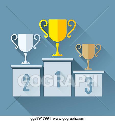 podium clipart trophy
