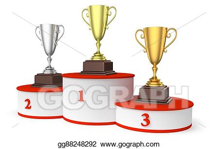 podium clipart trophy