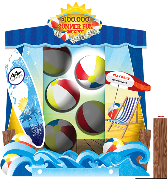 Podium clipart win prize. Kiosk promotions gaming summer