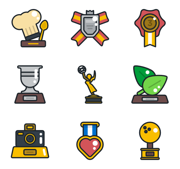 Winner icons free vector. Podium clipart win prize