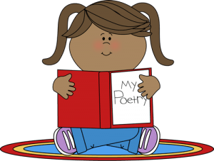 Poem clipart child reading. Poetry for children 