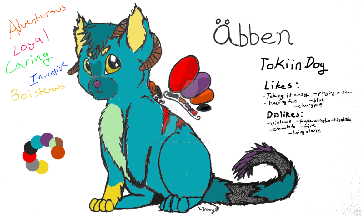 Poem clipart easy animal. Abben oc and colour