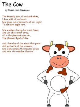 The cow dairy crafts. Poem clipart easy animal