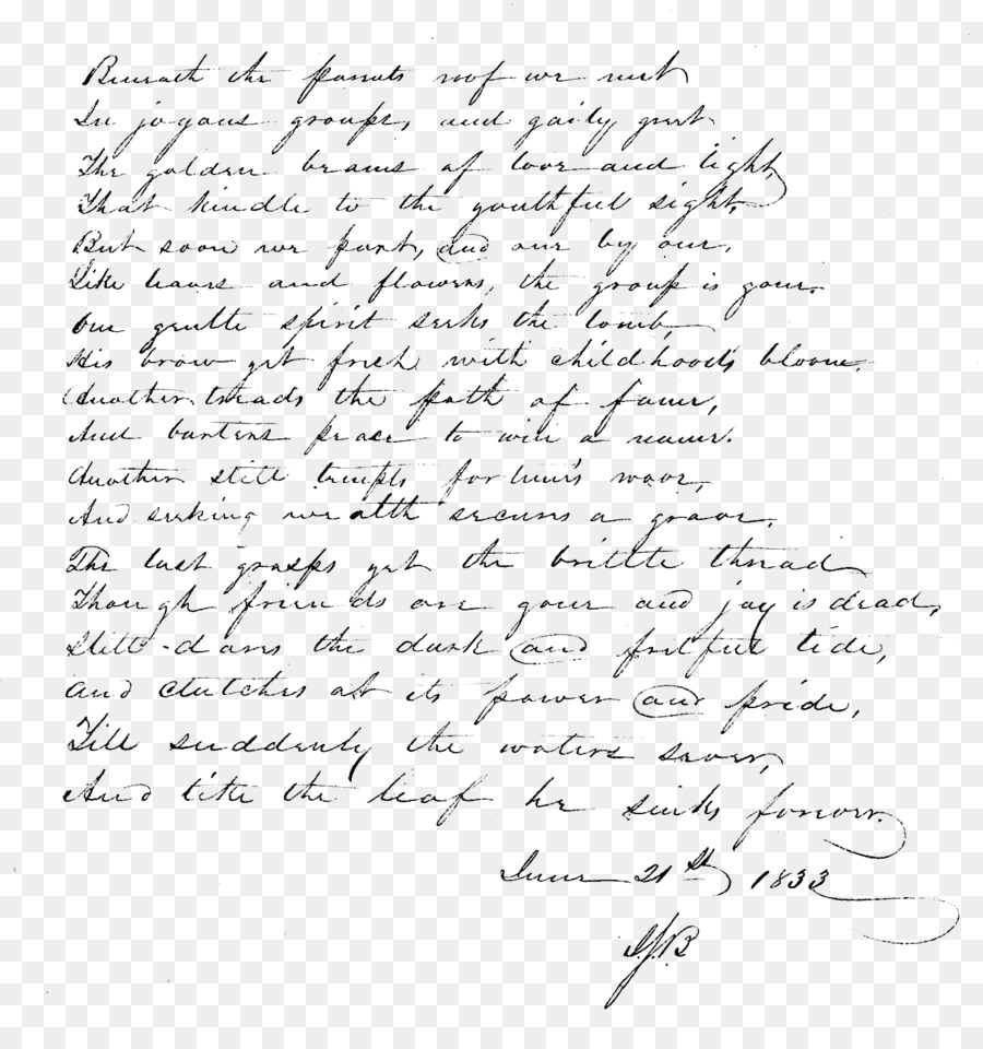 poem clipart handwriting
