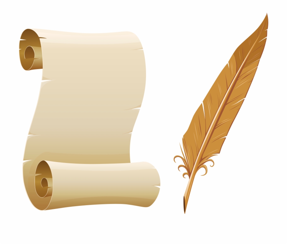 poem clipart paper quill