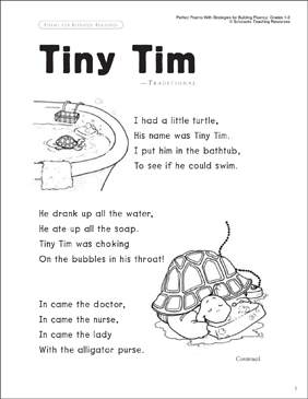 poem clipart tiny tim