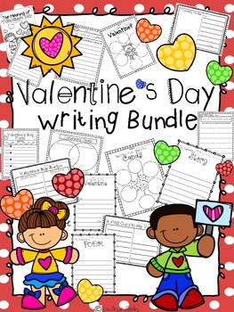 Poem clipart writing center. Valentine s day bundle