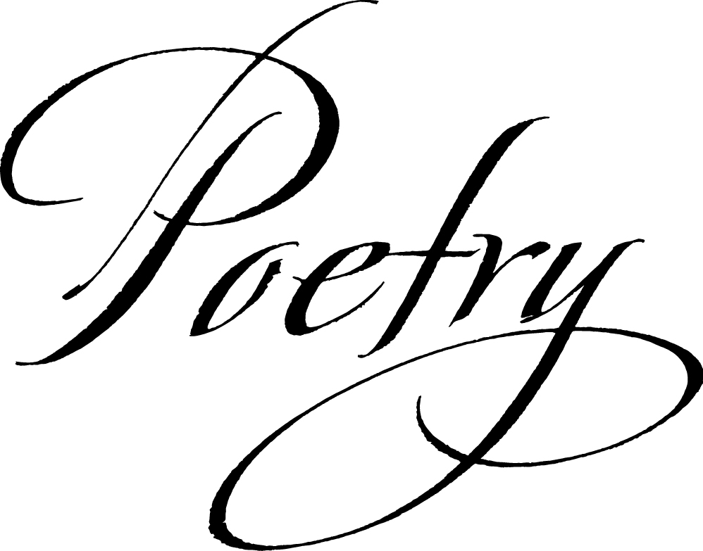 poetry clipart cursive