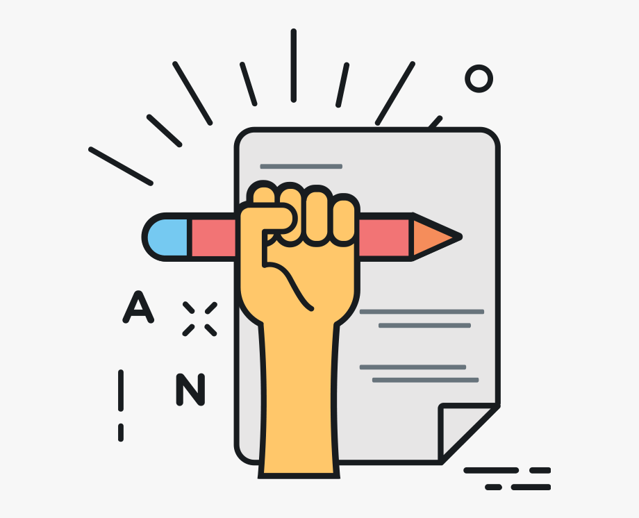 poetry clipart hand writing